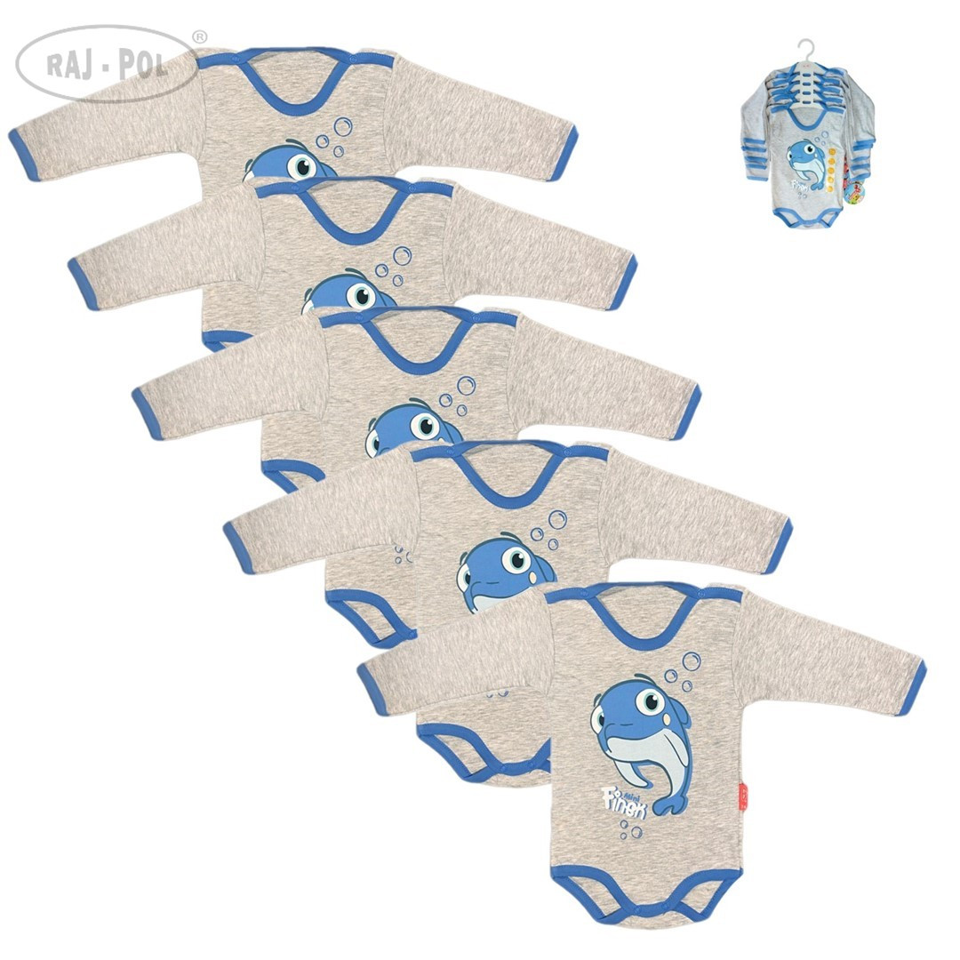 Raj-Pol 5pack Baby Body Sketch Finek PEK-BOD002 Multicolour 68