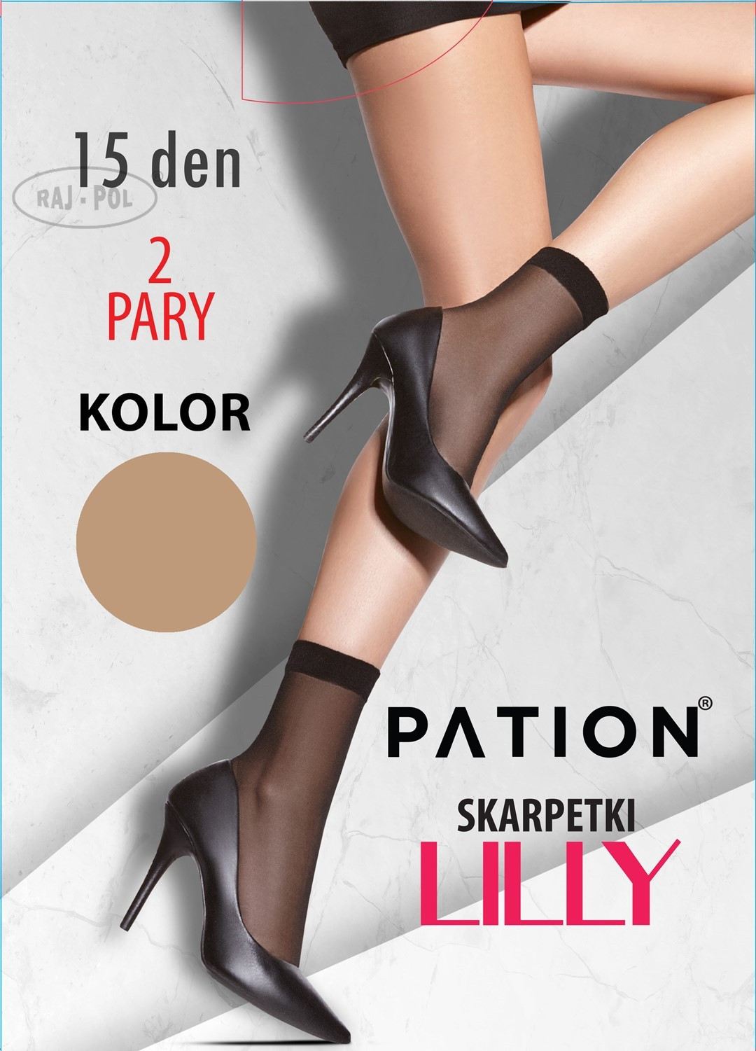 Raj-Pol Ponožky Pation Lilly 15 DEN Beige UNI