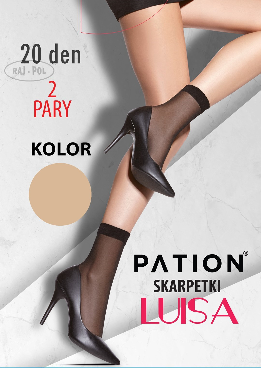 Raj-Pol Ponožky Pation Luisa 20 DEN Light Beige UNI