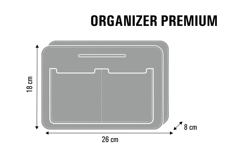 Bertoni Organizér do plstěné tašky Ragtime Multicolour 26 cm x 18 cm x 8 cm