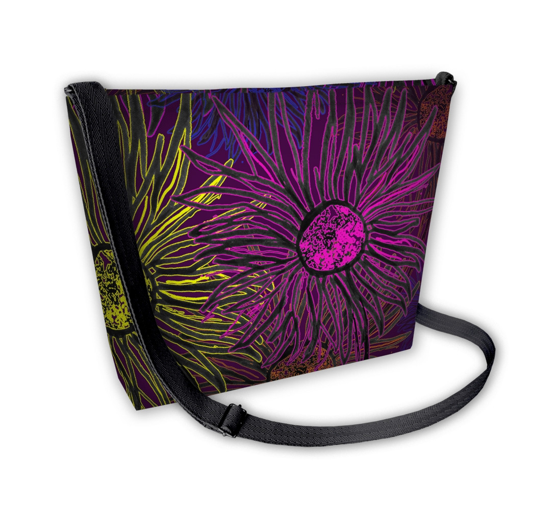 Bertoni Plátěná taška Samba Daisy Night Multicolour 31 cm x 24 cm x 7 cm