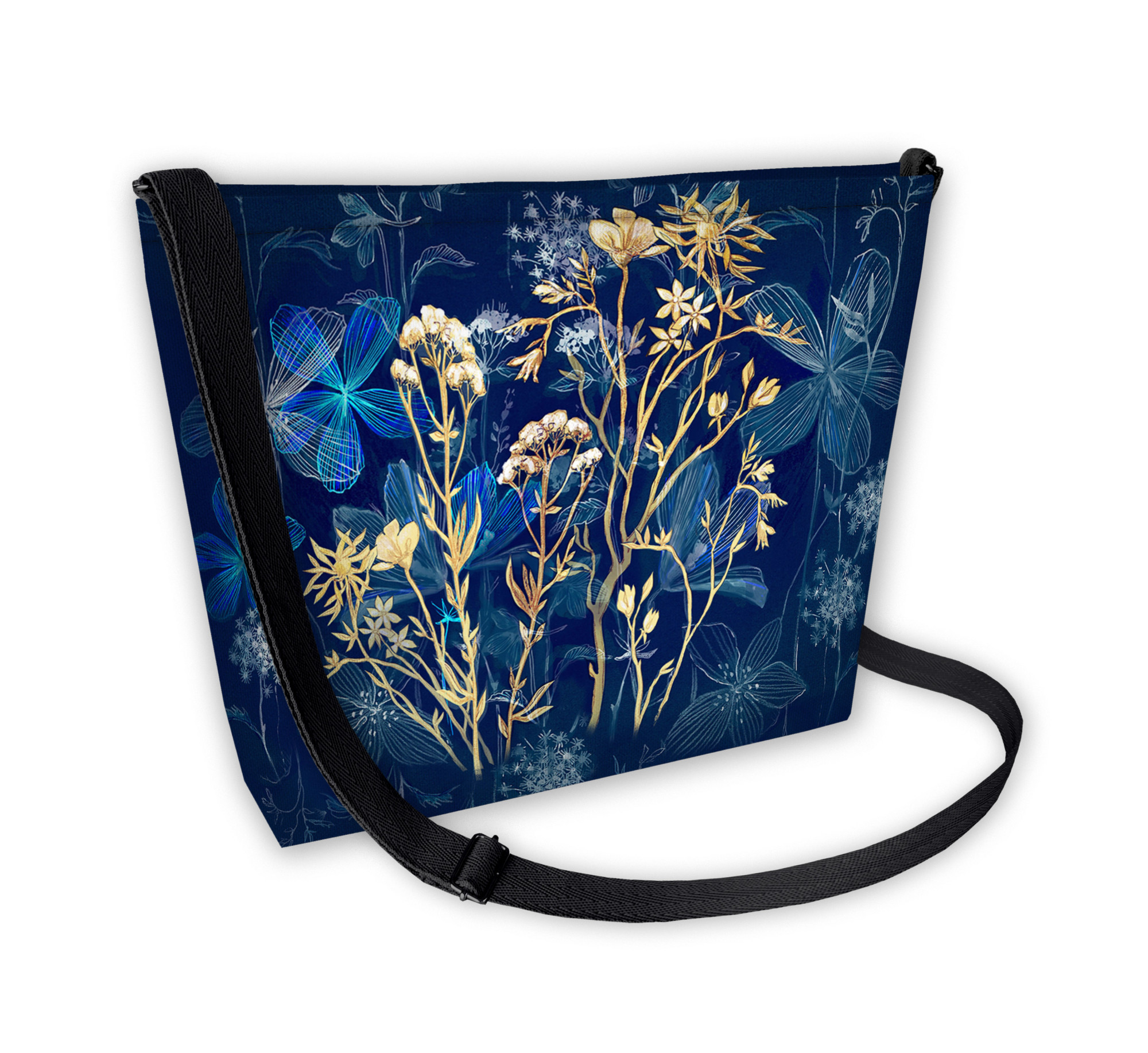 Bertoni Plátěná taška Samba Midnight Navy Blue 31 cm x 24 cm x 7 cm