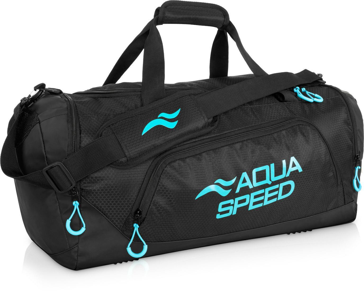 AQUA SPEED Sportovní taška Aqua Speed Black/Blue D - 43 l - 55 cm x 26 cm x 30 cm