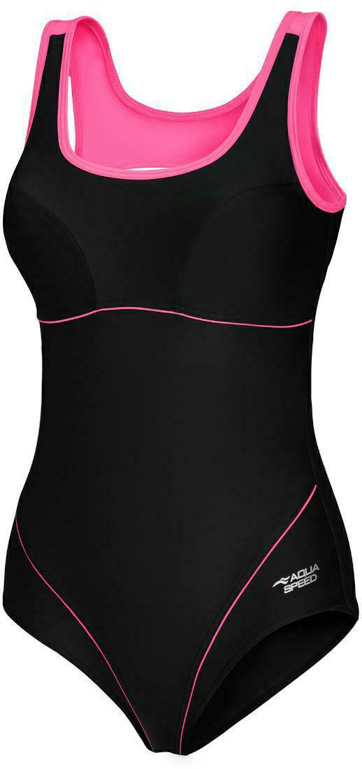 AQUA SPEED Plavky Cora Black/Pink 36