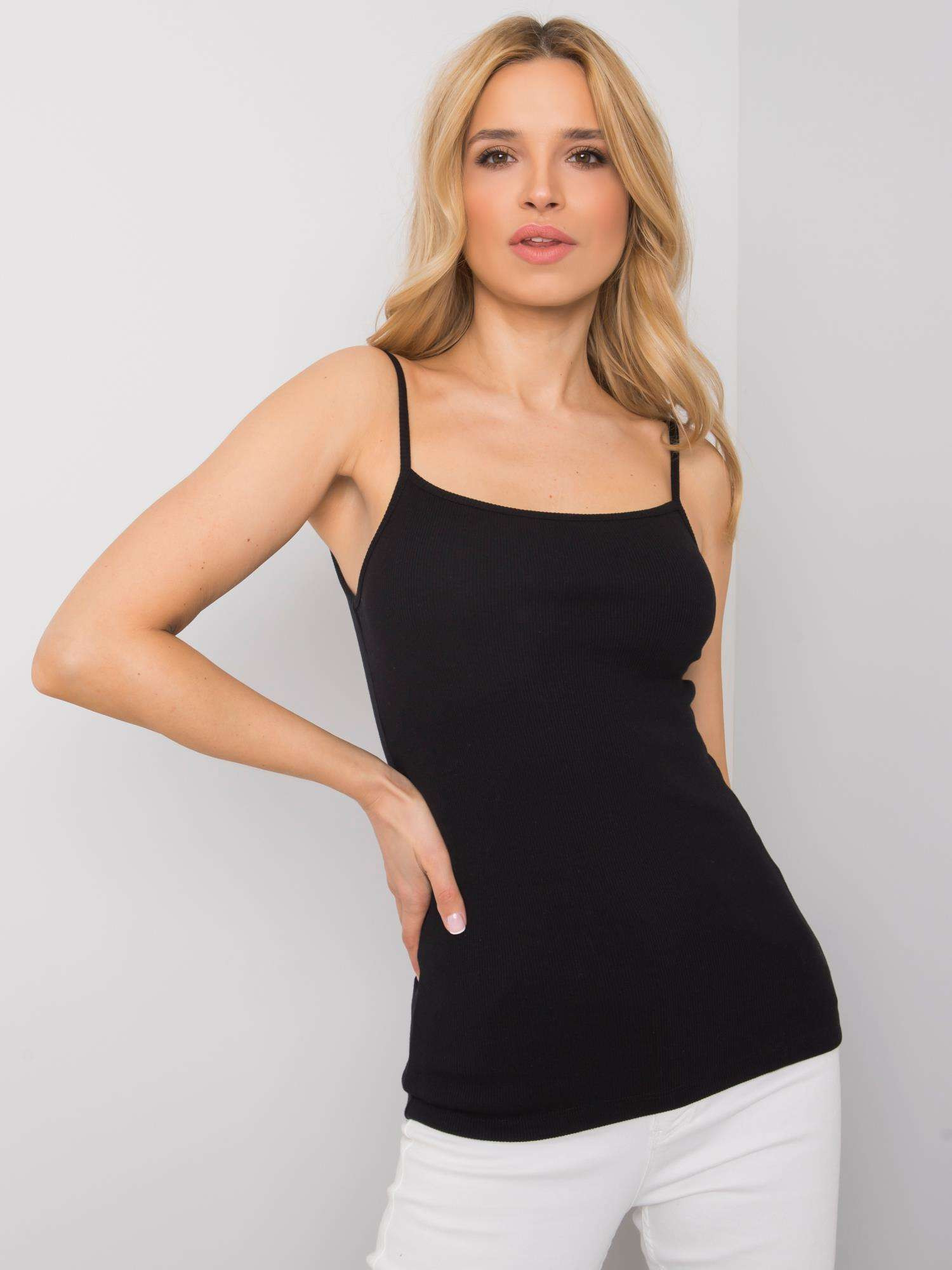 RUE PARIS Basic černý top S