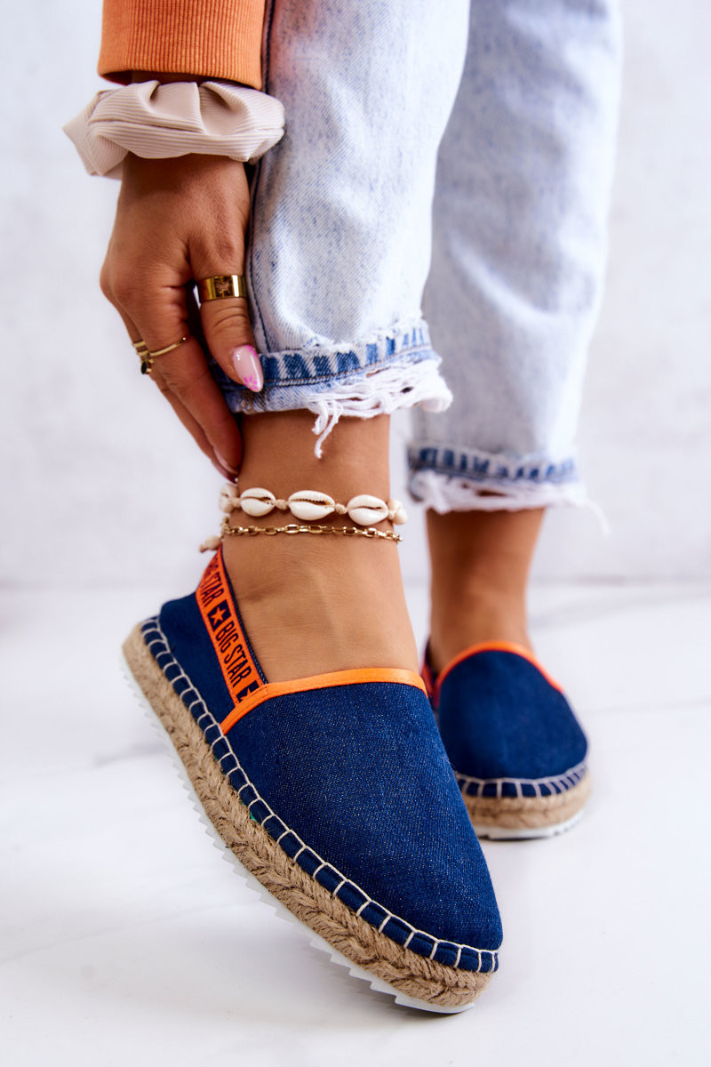 Dámské espadrilky Slip-on Big Star - tmavě modré 38