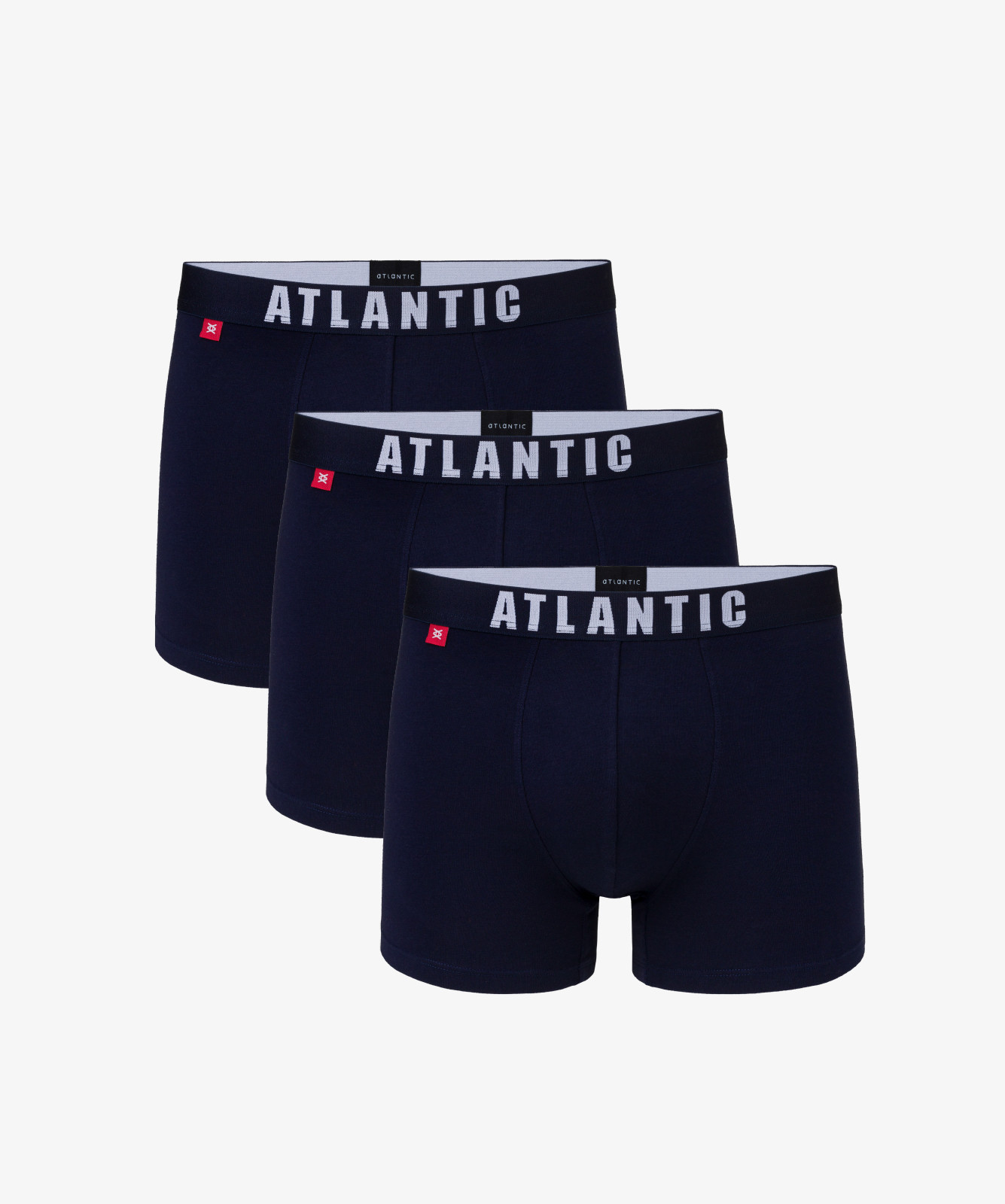 Pánské boxerky ATLANTIC 3Pack - tmavě modrá Velikost: M