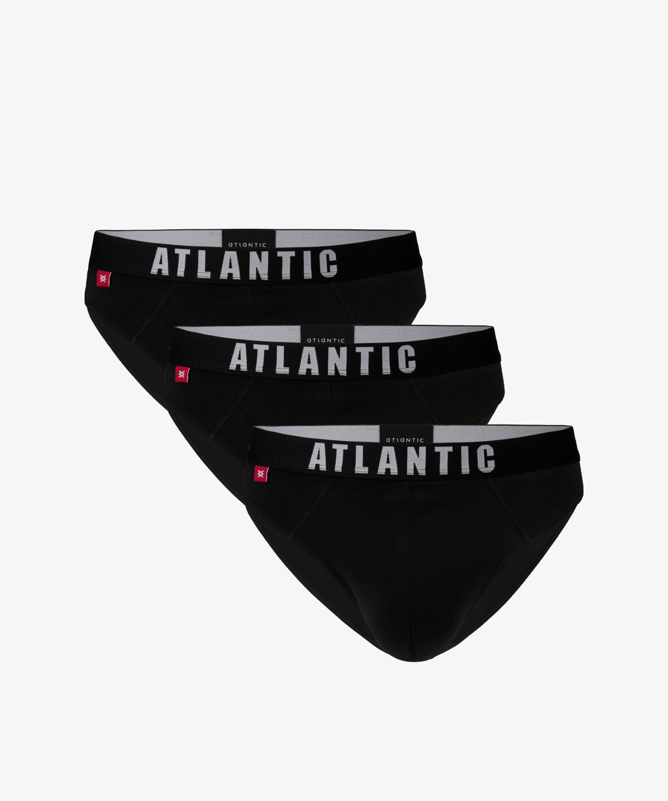 Pánské sportovní slipy ATLANTIC 3Pack - černé Velikost: M