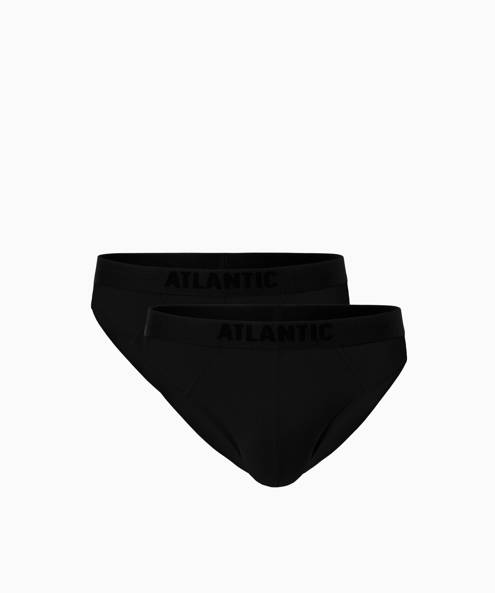 Pánské bambusové slipy ATLANTIC 2Pack - černé  Velikost: M