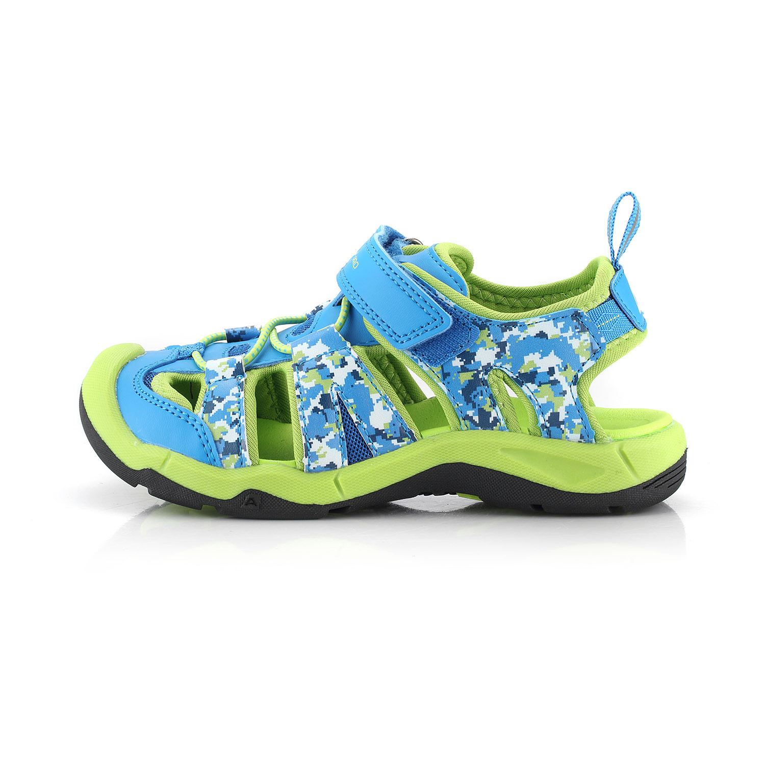 Dětské outdoorové sandály ALPINE PRO GROBO neon atomic blue 35