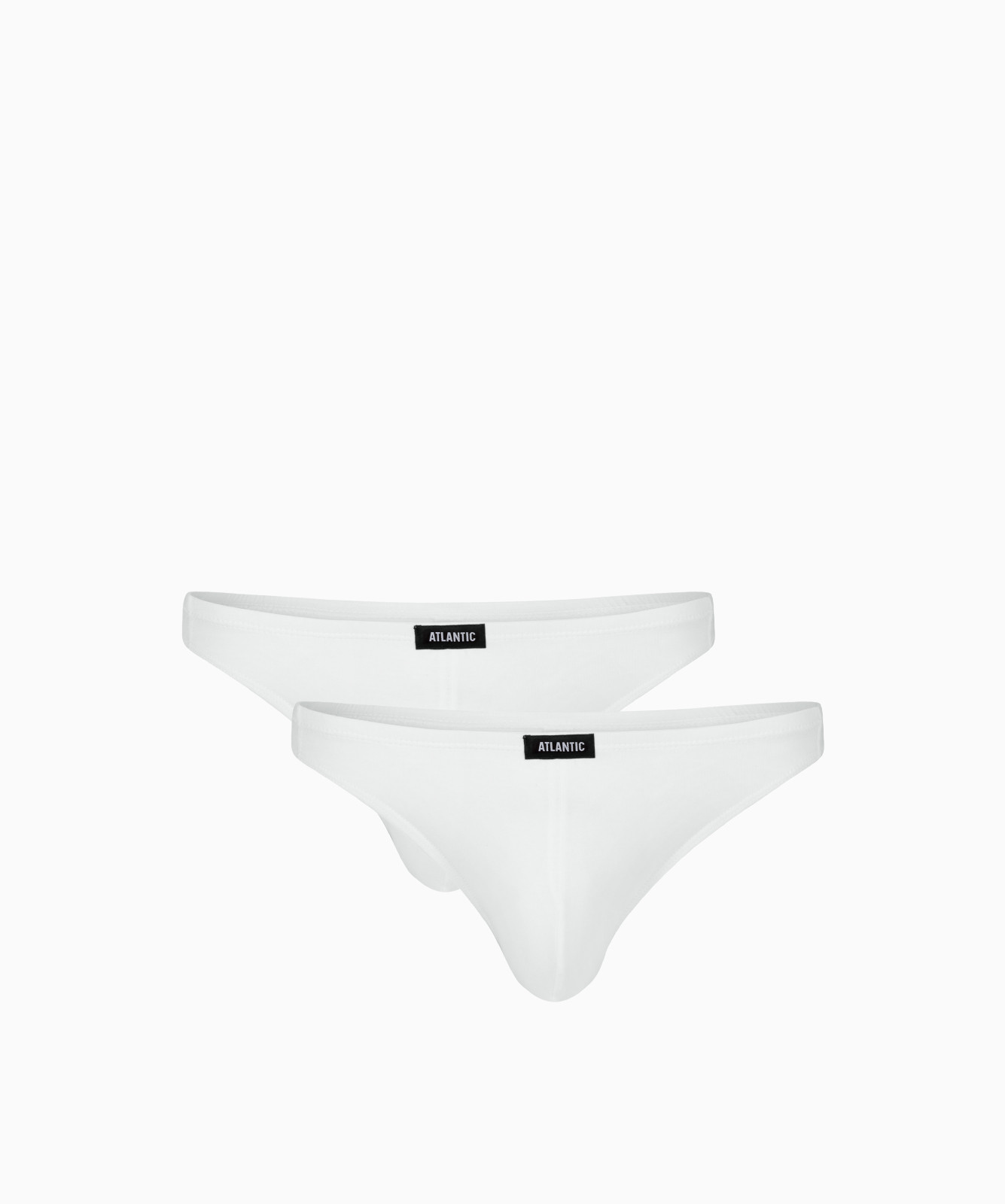 Pánská tanga ATLANTIC 2Pack - bílé Velikost: XL