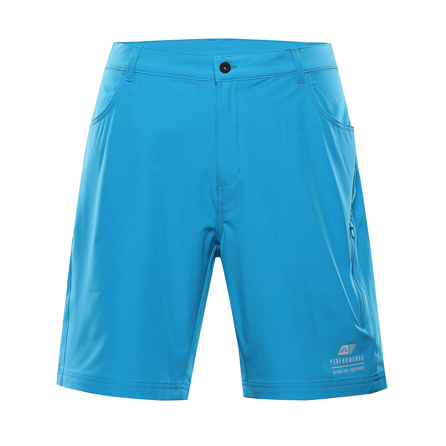 Pánské softshellové kraťasy ALPINE PRO COL neon atomic blue 58