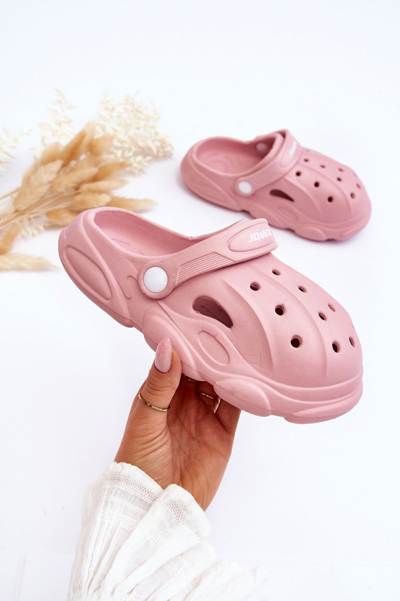 Dětské pěnové pantofle Crocs Růžove Cloudy 34/35