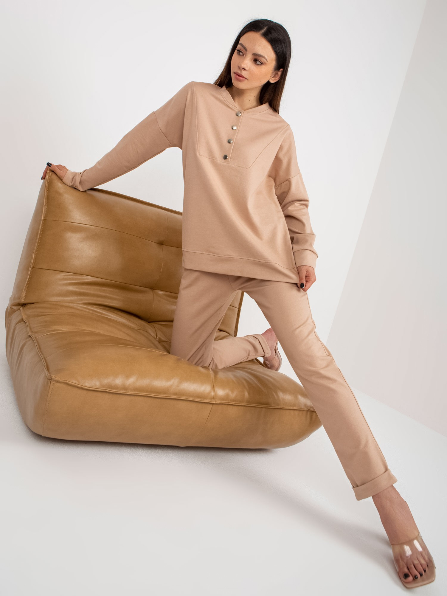 Ležérní set Camel s mikinou L / XL