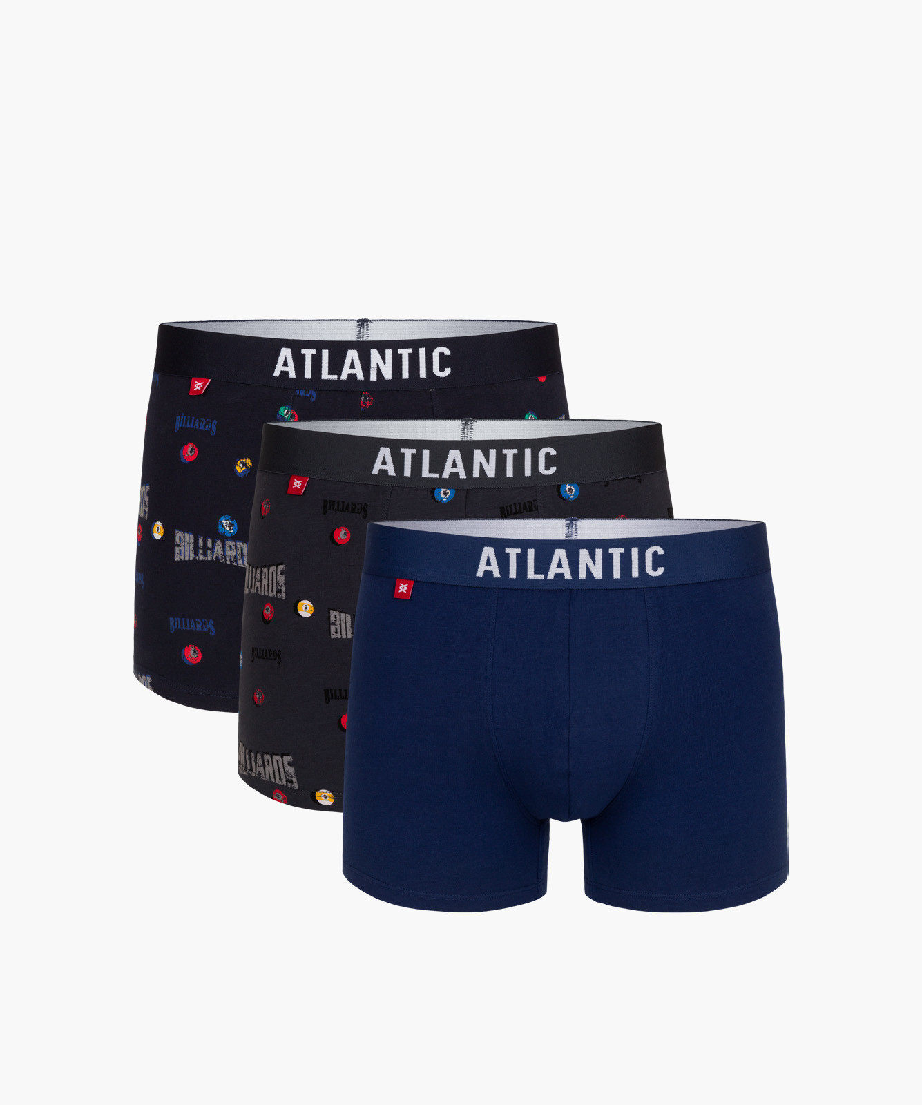 Pánské boxerky ATLANTIC 3Pack - vícebarevné Velikost: M