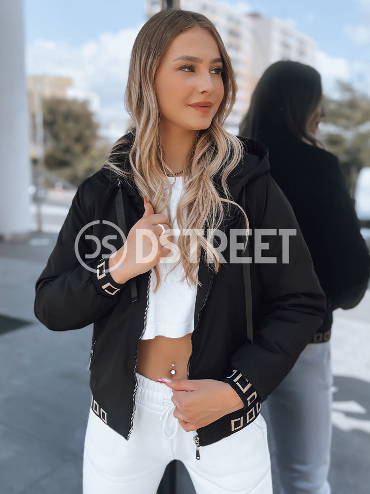 Dámská bunda s kapucí SELENE černá Dstreet TY3751 Velikost: XL