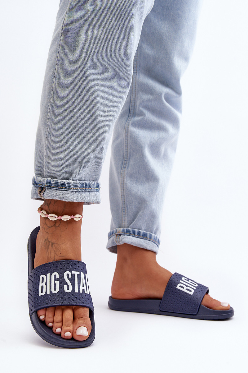 Klasické dámské žabky Big Star Navy Blue Velikost: 36