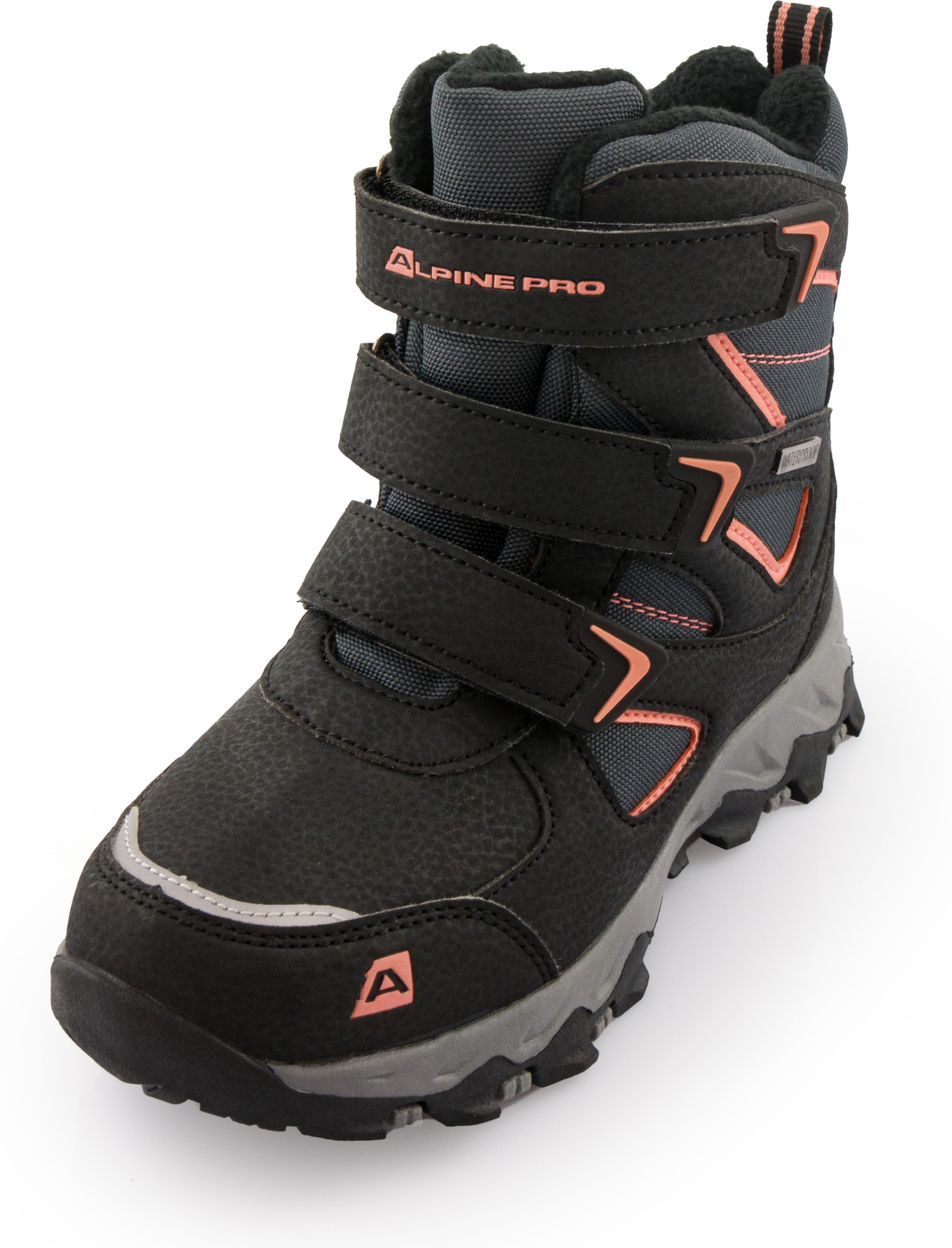 Dětská zimní obuv ALPINE PRO ROGIO black 30