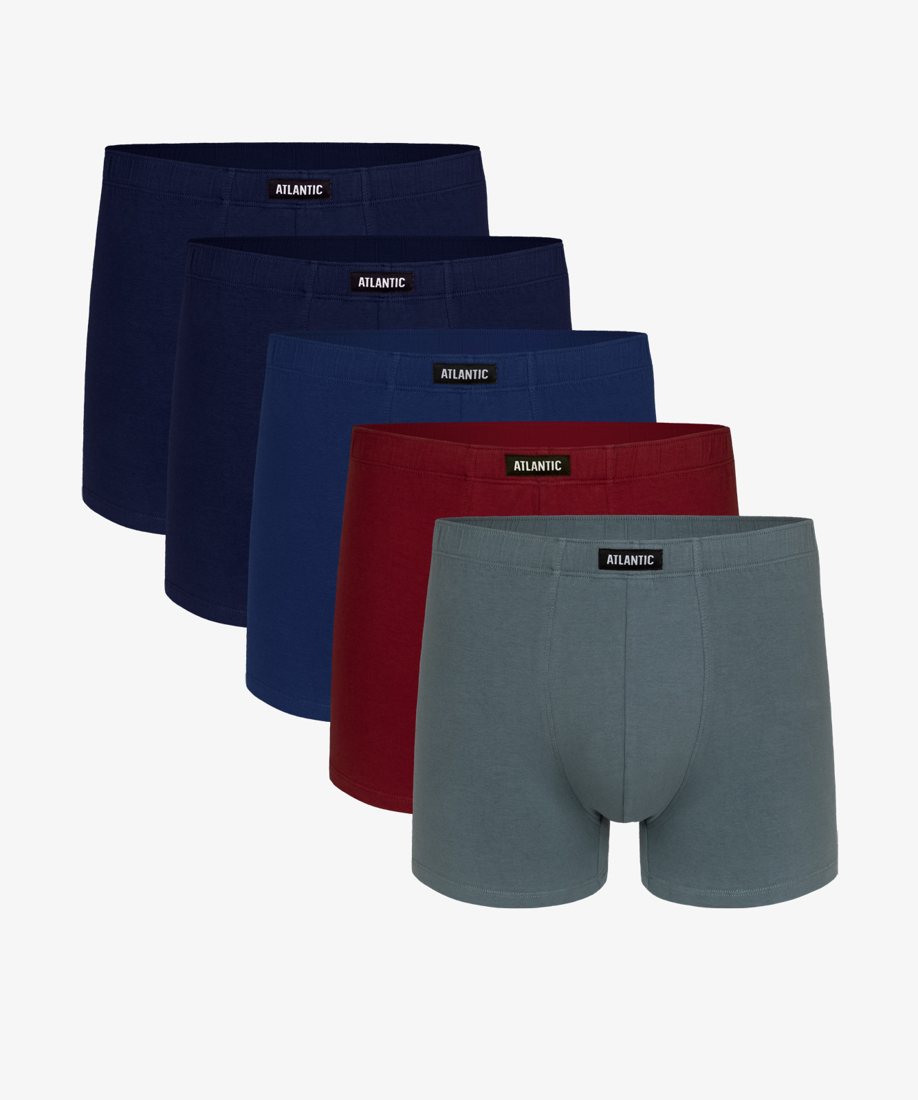 Pánské boxerky ATLANTIC 5Pack - vícebarevné Velikost: XL