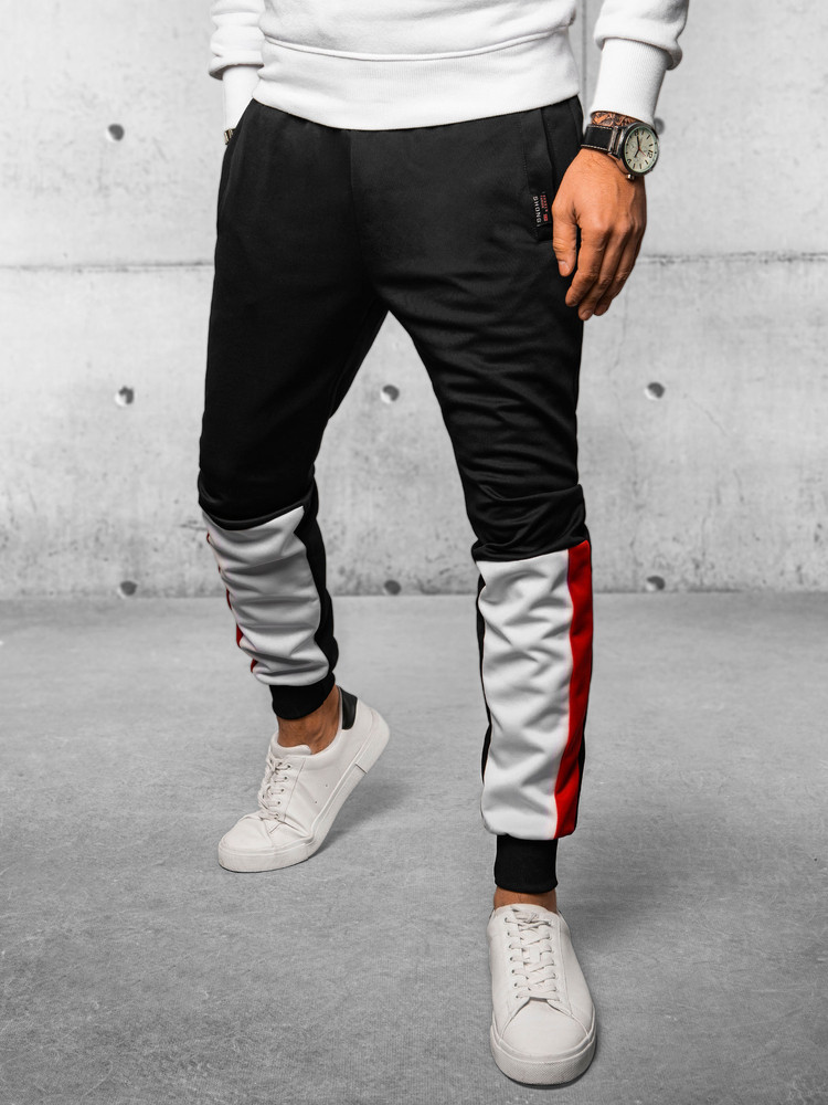 Pánské černé joggers tepláky Dstreet UX4105 M