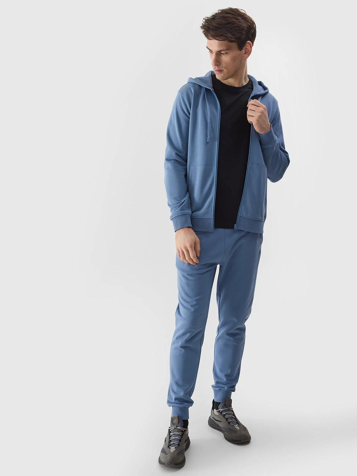 Pánské tepláky typu jogger 4F - denim Velikost: M