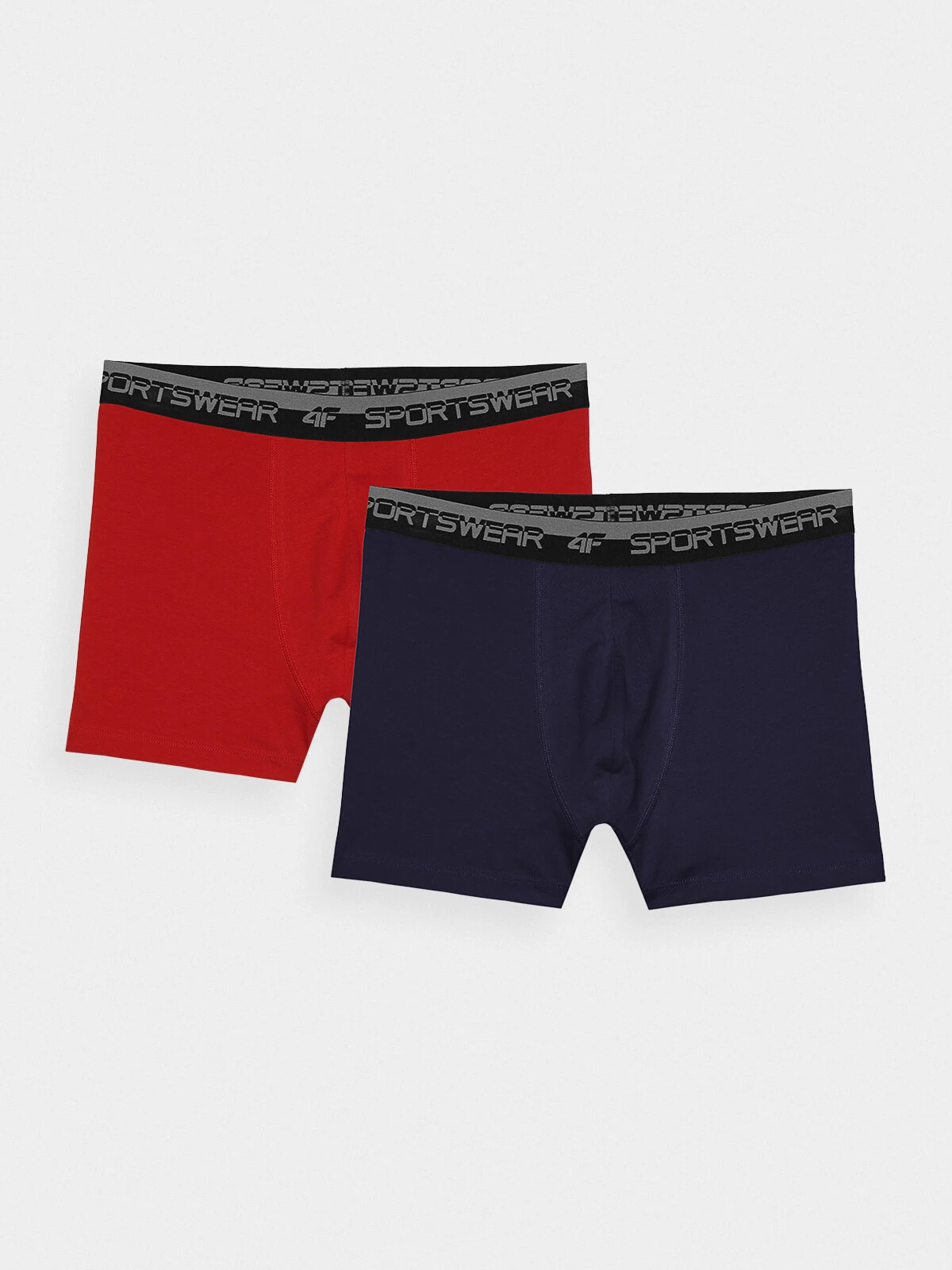 Pánské spodní prádlo boxerky 4F (2-pack) - tmavě modré/červené Velikost: M