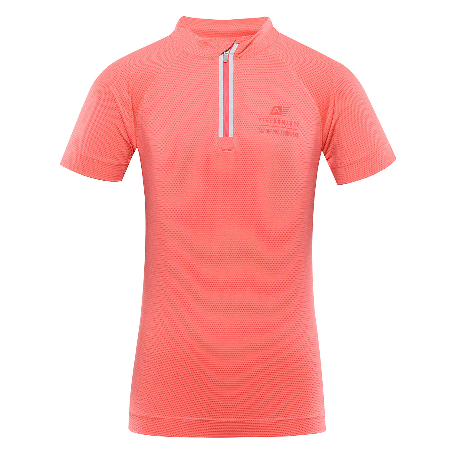 Dětské rychleschnoucí cyklo triko ALPINE PRO LATTERO neon salmon 128-134