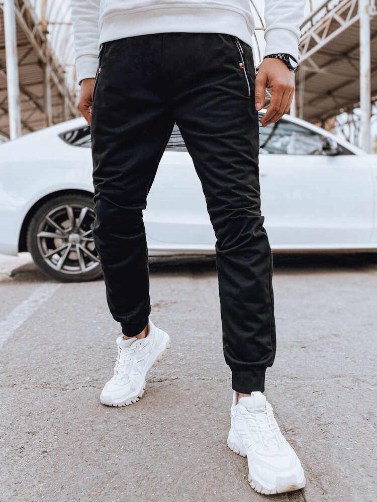 Pánské černé joggers tepláky Dstreet UX4124 M/L