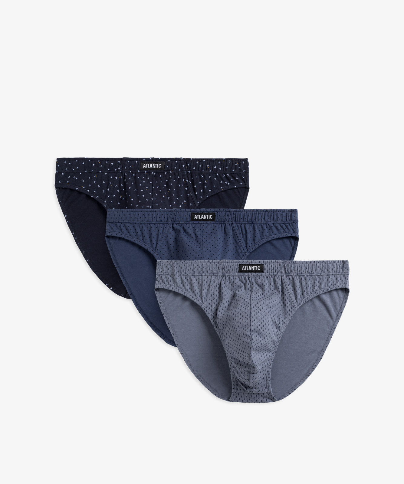 Pánské sportovní slipy ATLANTIC 3Pack - vícebarevné Velikost: M