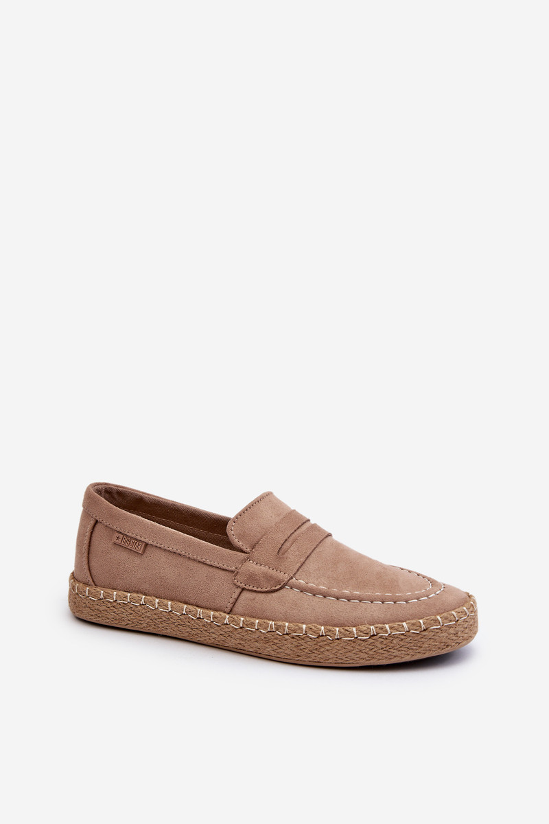 Pánské Eco Suede Espadrilky Big Star Béžová 40