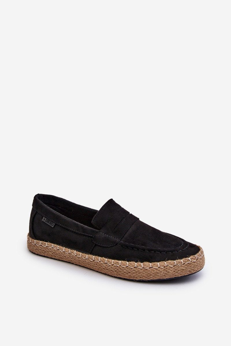 Pánské Eco Suede Espadrilky Big Star Black 41