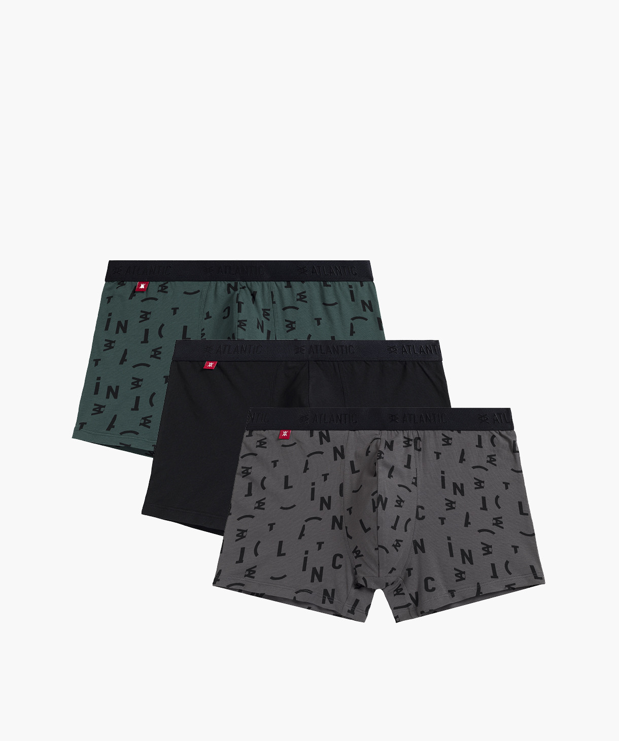 Pánské boxerky ATLANTIC 3Pack - vícebarevné Velikost: M