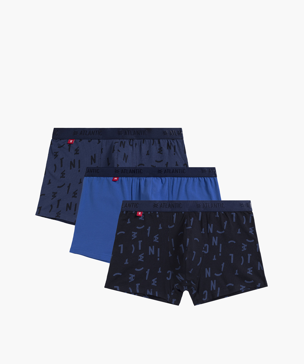 Pánské boxerky ATLANTIC 3Pack - modré Velikost: M