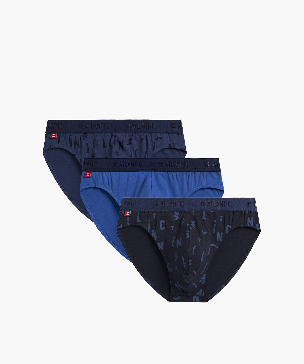 Pánské sportovní slipy ATLANTIC 3Pack - modré Velikost: M