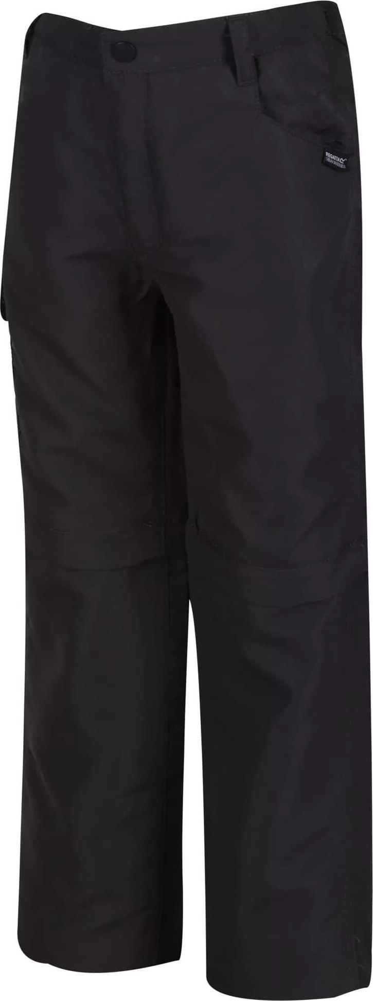 Dětské turistické kalhoty Regatta tmavě šedé 7-8 model 18685102