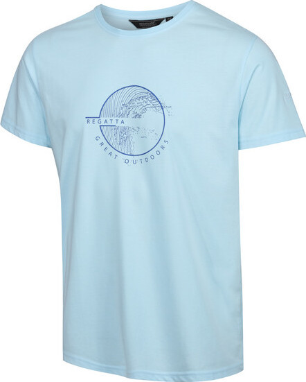 Pánské tričko Regatta RMT263-1QC světle modré XL