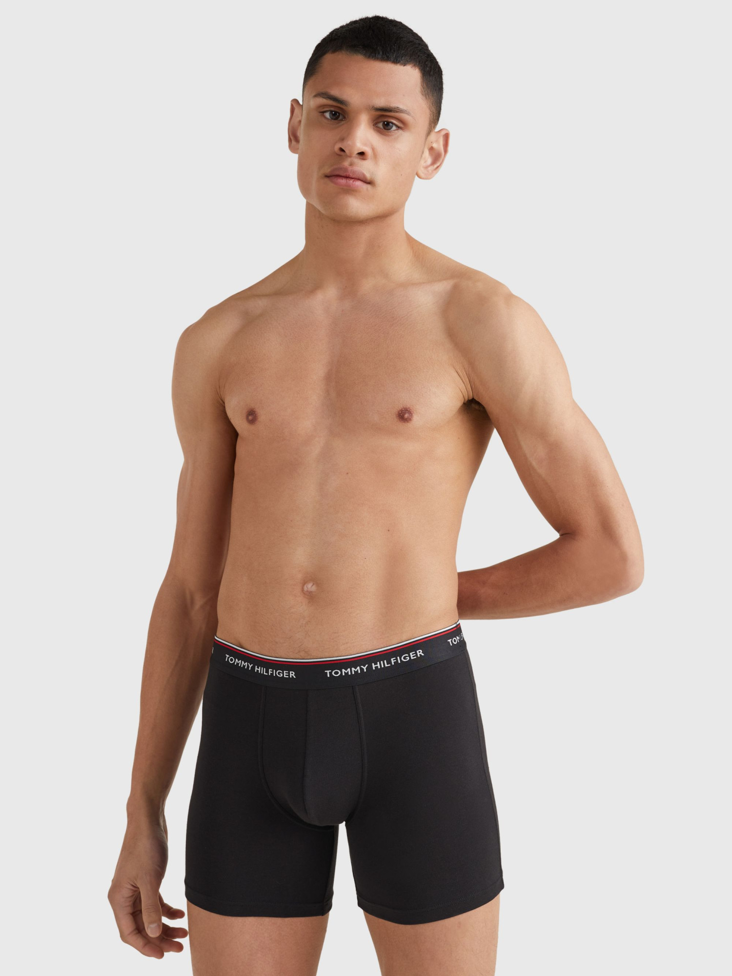 Pánské boxerky 3-PACK PREMIUM ESSENTIAL BOXER BRIEFS UM0UM00010990 černá - Tommy Hilfiger MD