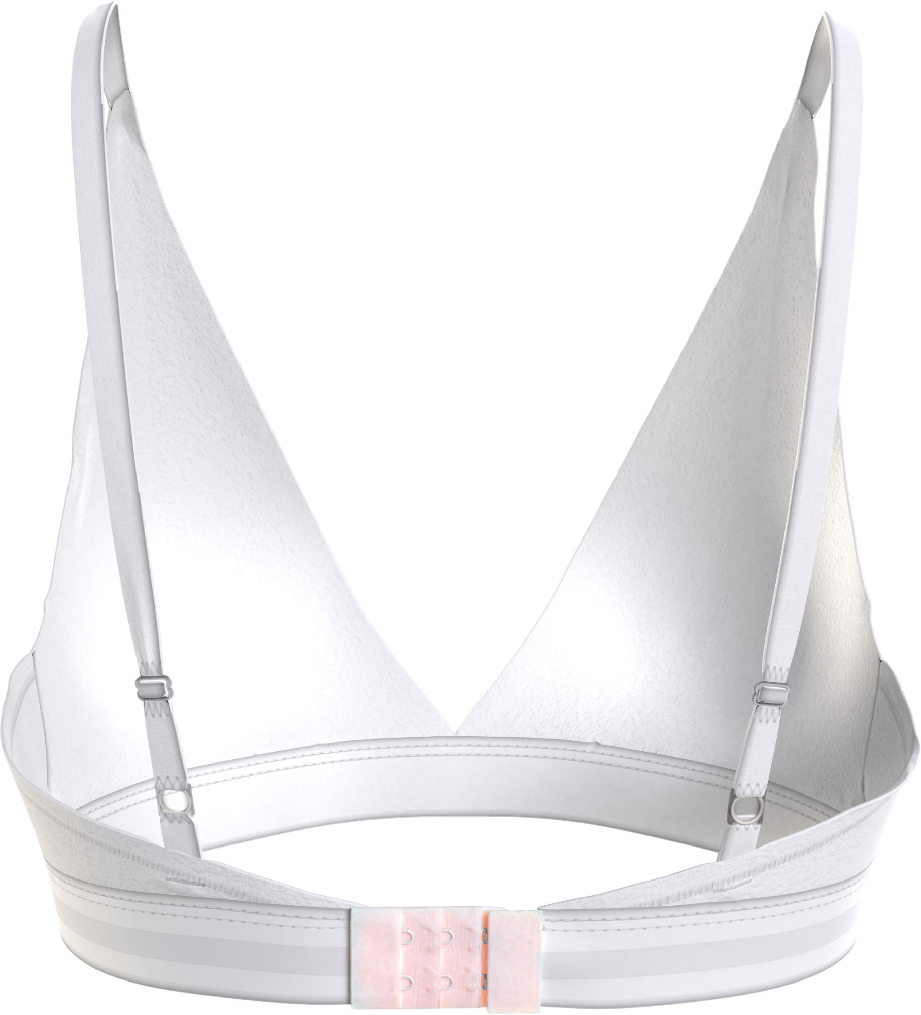 Dámská podprsenka UNLINED LOGO UNDERBAND TRIANGLE BRA UW0UW04144YBR bílá - Tommy Hilfiger XS