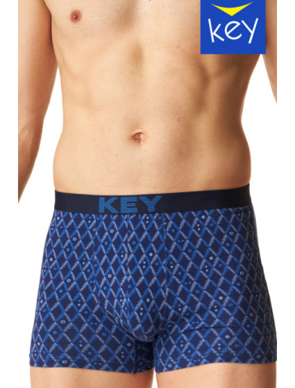 Pánské boxerky MXH model 20599730 B24 Tmavě modrá vzor - Key