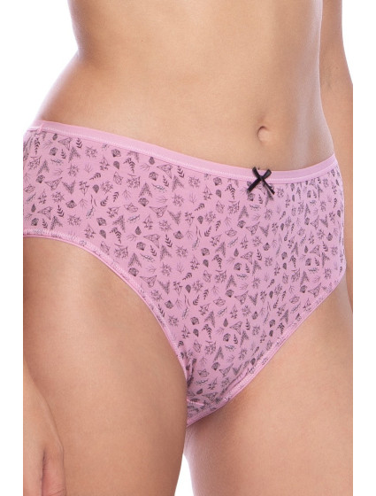 Dámské kalhotky BIKINI L-127BI-25 3-pack černo-růžové - Lama