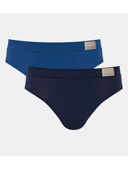 Pánské slipy GO Natural Brief C2P BLUE DARK COMBINATION modrá model 20755427 - Sloggi