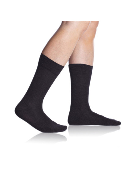 model 15437500 klasické pánské ponožky BAMBUS COMFORT SOCKS  šedá - Bellinda