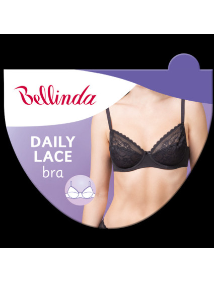 Dámská krajková podprsenka model 20690345 LACE BRA  černá - Bellinda