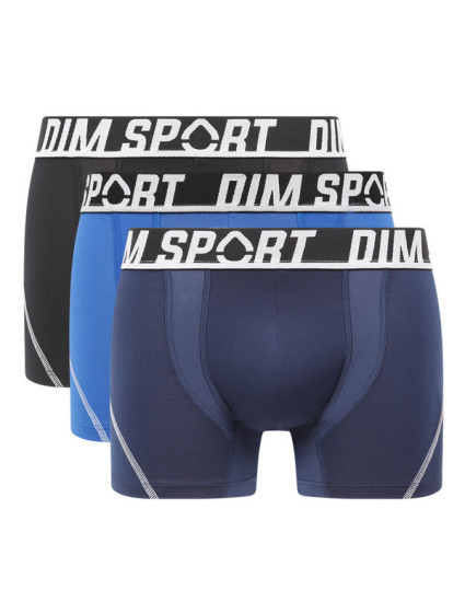 Pánské sportovní boxerky 3 ks model 18715500 BOXER 3x  černá - DIM SPORT