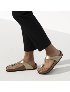 Dámské žabky Birkenstock Gizeh Birko-Flor Gold narrow (1016109) dámské