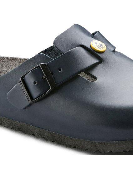 Dámské dřeváky Boston Blue z přírodní kůže úzké úzké model 20693875 - Birkenstock