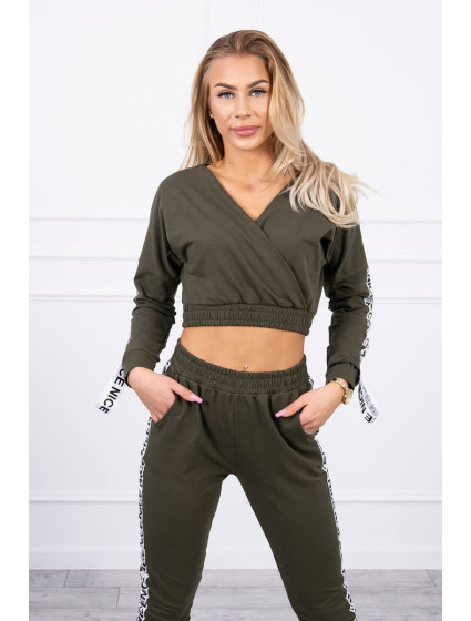 Sada s ozdobnými khaki model 18746082 - K-Fashion