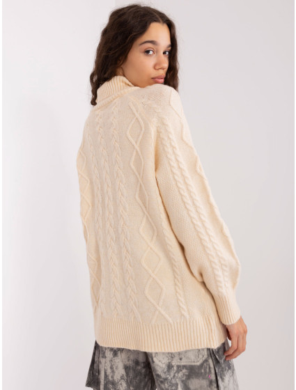 Sweter AT SW  ecru model 20742424 - FPrice