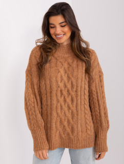 Sweter AT SW 2363 2.11P camelowy