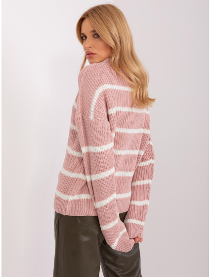 Sweter BA SW 8025.38P ciemny różowy